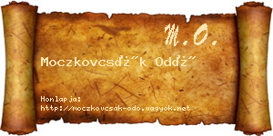 Moczkovcsák Odó névjegykártya